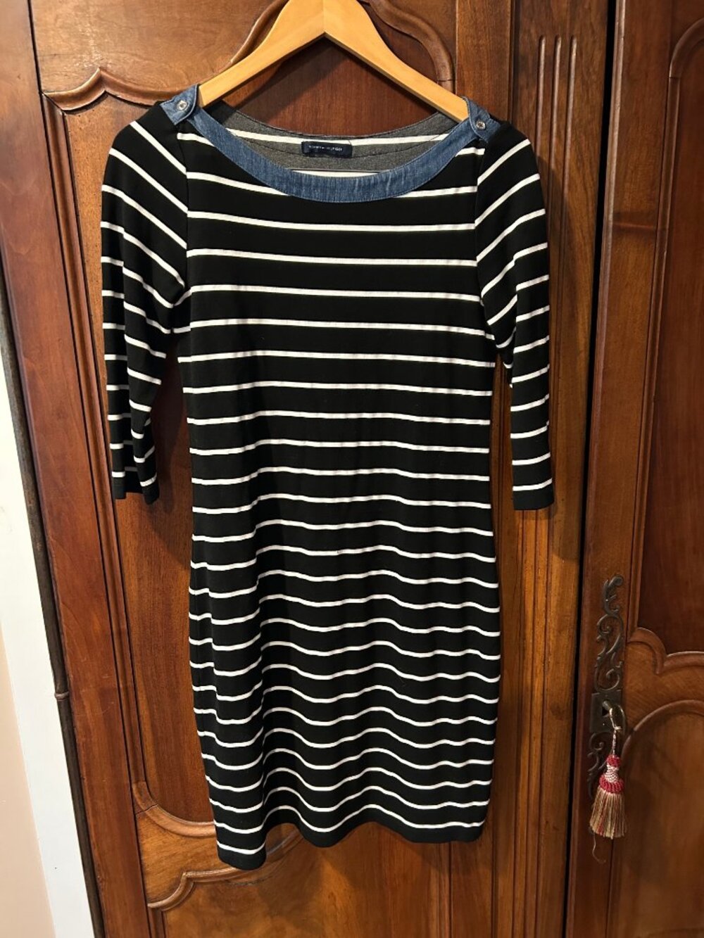 Tommy Hilfiger boatneck striped dress, size S